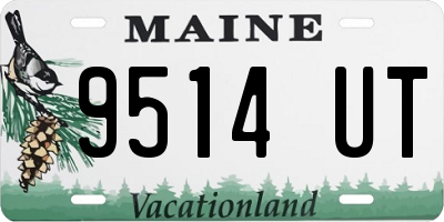 ME license plate 9514UT