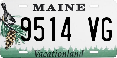 ME license plate 9514VG