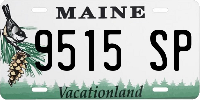 ME license plate 9515SP