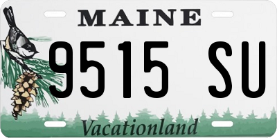 ME license plate 9515SU