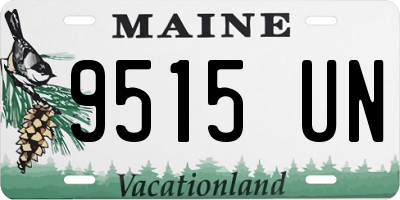 ME license plate 9515UN