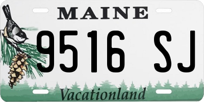 ME license plate 9516SJ