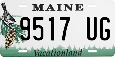 ME license plate 9517UG