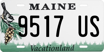 ME license plate 9517US