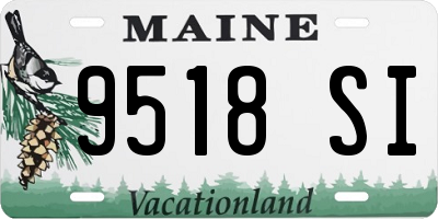 ME license plate 9518SI