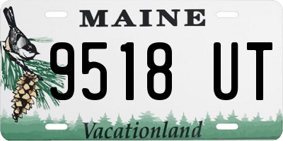 ME license plate 9518UT