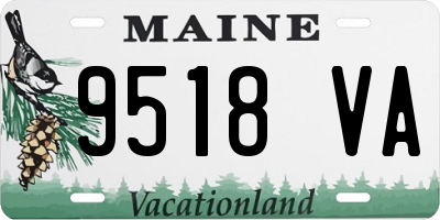 ME license plate 9518VA