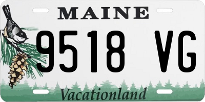 ME license plate 9518VG