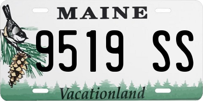ME license plate 9519SS
