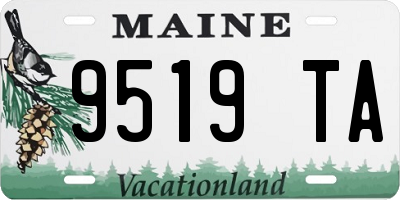 ME license plate 9519TA