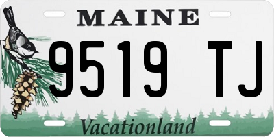 ME license plate 9519TJ