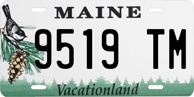 ME license plate 9519TM