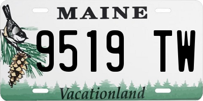 ME license plate 9519TW