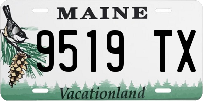 ME license plate 9519TX