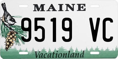 ME license plate 9519VC