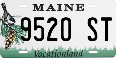 ME license plate 9520ST