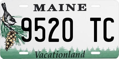 ME license plate 9520TC