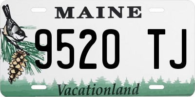 ME license plate 9520TJ