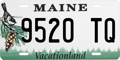 ME license plate 9520TQ