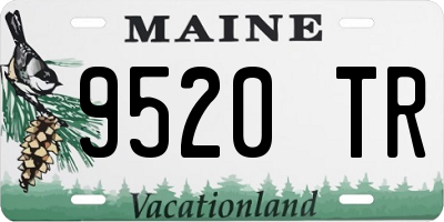 ME license plate 9520TR