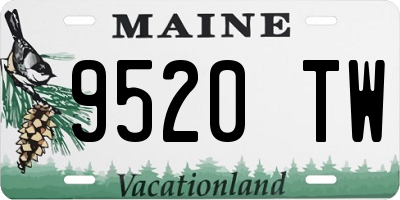 ME license plate 9520TW