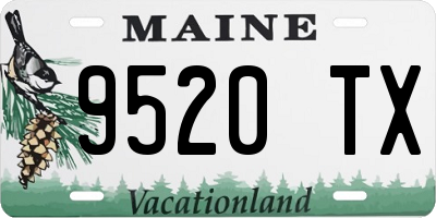 ME license plate 9520TX