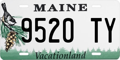 ME license plate 9520TY