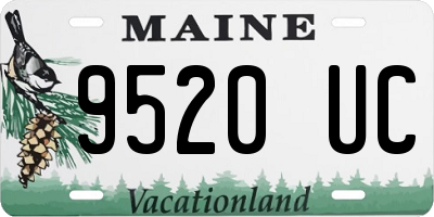 ME license plate 9520UC