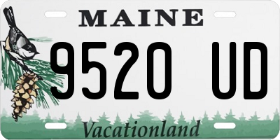 ME license plate 9520UD