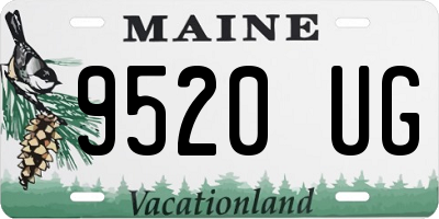ME license plate 9520UG