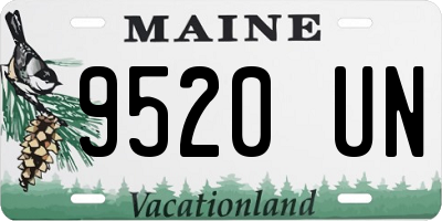 ME license plate 9520UN