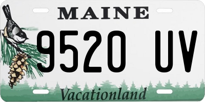 ME license plate 9520UV