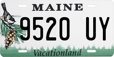 ME license plate 9520UY