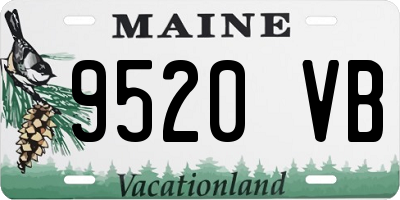 ME license plate 9520VB