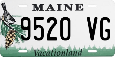 ME license plate 9520VG