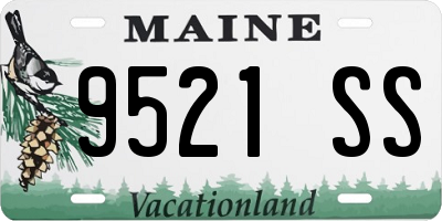 ME license plate 9521SS