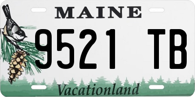 ME license plate 9521TB
