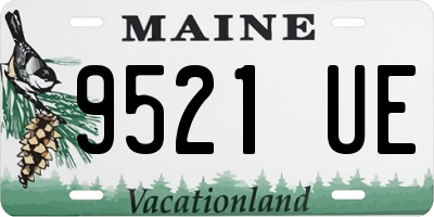 ME license plate 9521UE