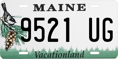 ME license plate 9521UG