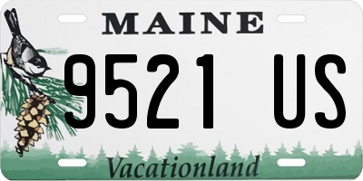 ME license plate 9521US
