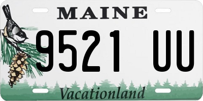 ME license plate 9521UU