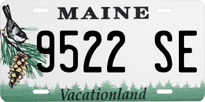 ME license plate 9522SE