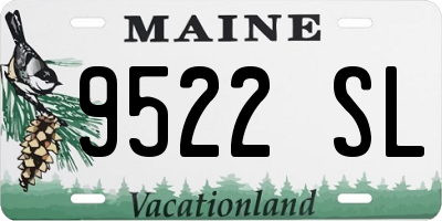 ME license plate 9522SL
