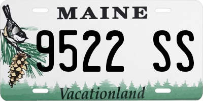 ME license plate 9522SS