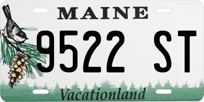 ME license plate 9522ST