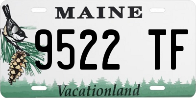 ME license plate 9522TF