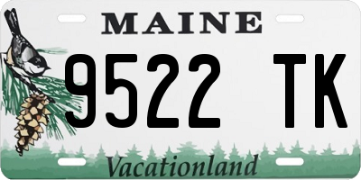 ME license plate 9522TK
