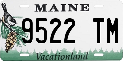 ME license plate 9522TM
