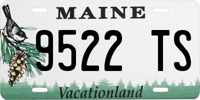 ME license plate 9522TS
