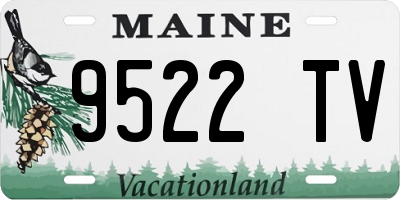 ME license plate 9522TV